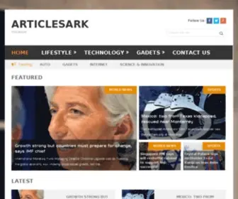 Articlesark.com(Submit article) Screenshot