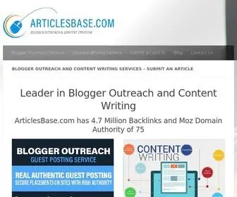 Articlesbase.com(Free articles provided by) Screenshot