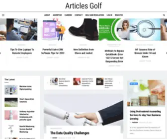 Articlesgolf.com(Articles Golf) Screenshot