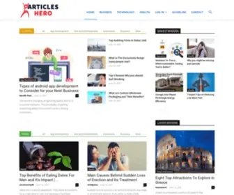 Articleshero.com(Articles Hero) Screenshot