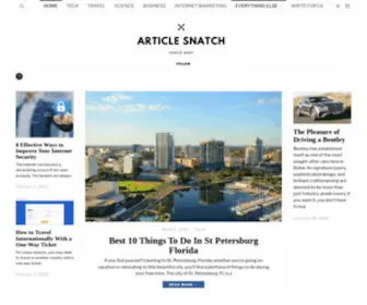 Articlesnatch.com(Article Snatch) Screenshot