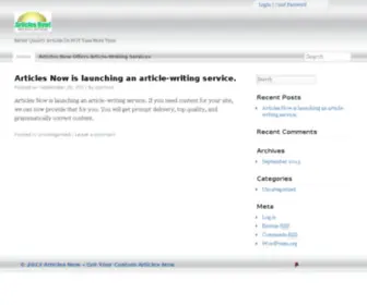 Articlesnow.com(Articlesnow) Screenshot