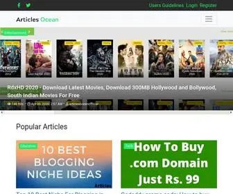 Articlesocean.com(Earn Money Online By Writing Content) Screenshot