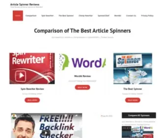 Articlespinnerreviews.com(Article Spinner Reviews) Screenshot