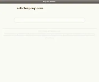 Articlesprey.com(大小单双正规平台网站) Screenshot