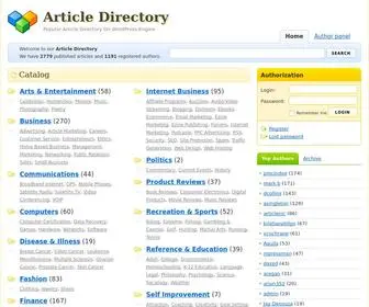 Articlesss.com(Elite Article Directory On WordPress Engine) Screenshot