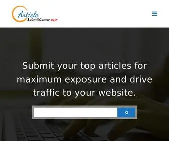 Articlesubmitcenter.com(Article Submit Center) Screenshot