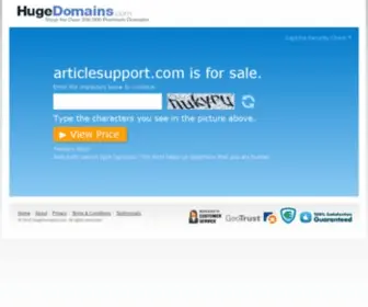 Articlesupport.com(ArticleSupport) Screenshot