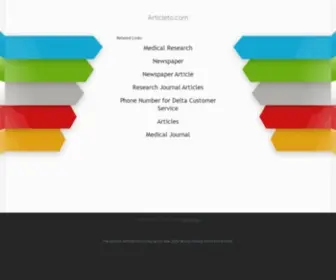 Articleto.com(News) Screenshot