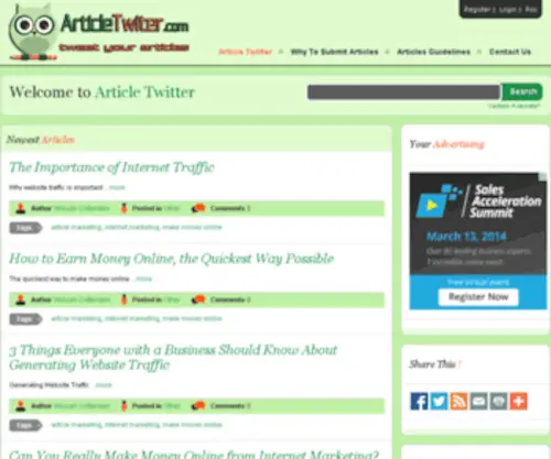 Articletorrent.com(Article Directory) Screenshot