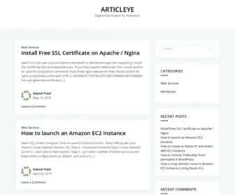 Articleye.com(Digital Information for Everyone) Screenshot