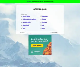 Articlize.com(Just another WordPress site) Screenshot