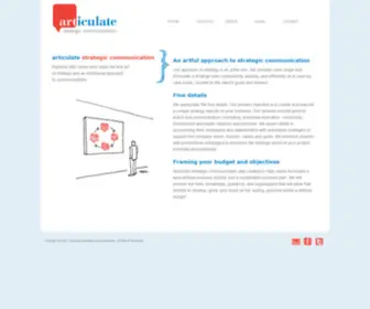 Articulatesc.com(Strategic communication) Screenshot