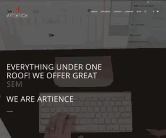 Artience.com(아티언스는 해외 검색엔진 최적화(SEO)와 검색광고(SEM)) Screenshot