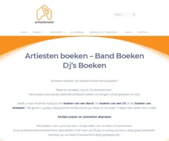 Artiestenstal.nl(Artiesten boeken) Screenshot