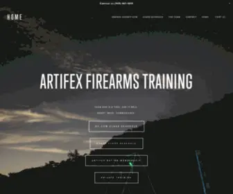 Artifexfirearmstraining.com(We are a Firearms Training company) Screenshot