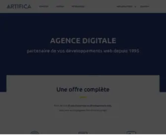 Artifica.fr(Agence Webdesign) Screenshot