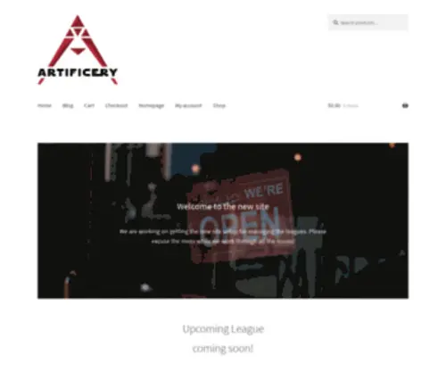 Artificery.com(Homepage) Screenshot