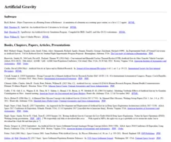 Artificial-Gravity.com(Artificial Gravity) Screenshot