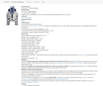 Artificial-Intelligence-Class.org(CIS 421/521) Screenshot