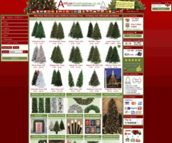 Artificialchristmastree.co.uk(Artificial Christmas trees) Screenshot