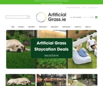 Artificialgrass.ie(Irelands Leading Artificial and Synthetic Grass Suppliers) Screenshot