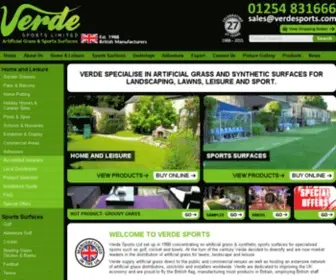 Artificialgrass.org.uk(Verde Sports) Screenshot