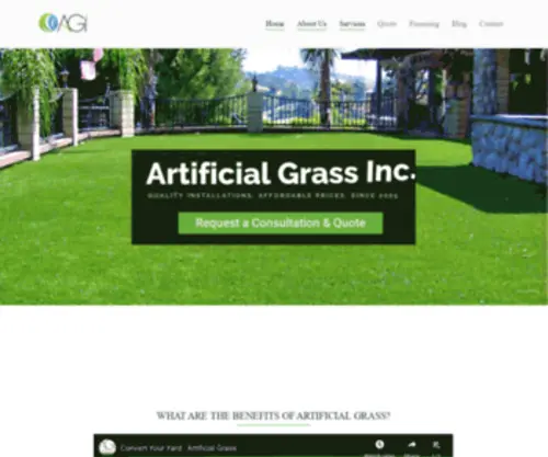 Artificialgrassinc.com(ARTIFICIAL GRASS) Screenshot