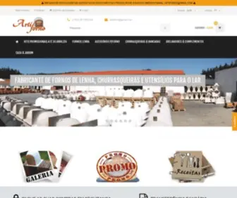 Artiforno.com(Fabricante Forno lenha) Screenshot