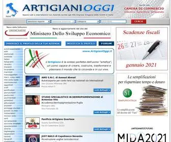 Artigianioggi.it(Il portale delle Aziende iscritte all'Albo Imprese Artigiane della Camera di Commercio) Screenshot