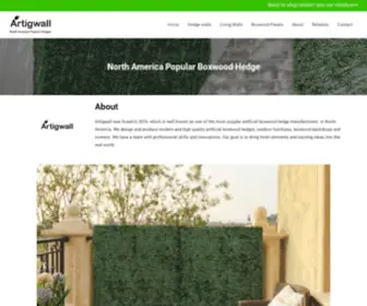 Artigwall.com(Premium Artificial Hedge Outdoor) Screenshot