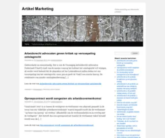 Artikelmarketing.be(Artikel Marketing) Screenshot