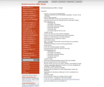 Artikelverzeichnis-CMS.de(Artikelverzeichnis CMS) Screenshot