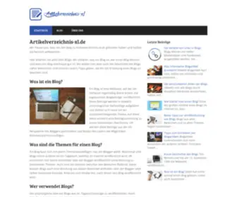 Artikelverzeichnis-XL.de(Artikelverzeichnis Backlinkfrei Seo Optimierung) Screenshot