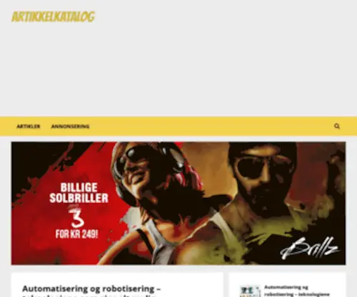 Artikkelkatalog.com(Artikler) Screenshot