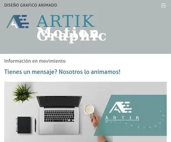 Artikmotion.com(Diseño grafico animado) Screenshot