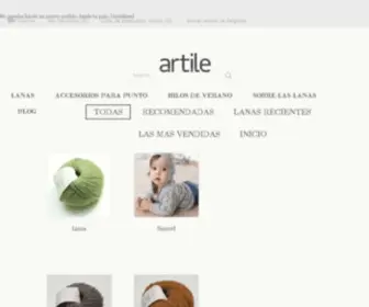 Artile.net(Comprar lanas online) Screenshot