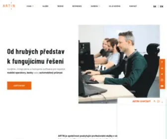 Artin.cz(Homepage) Screenshot