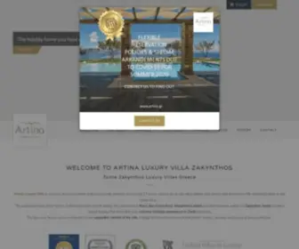 Artinavilla.gr(Experience unique summer holidays in the villa of your dreams. Artina Luxury Villa) Screenshot