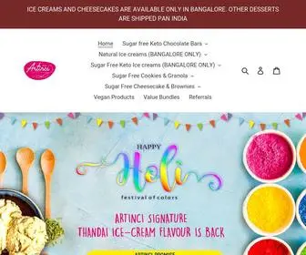 Artinci.com(Artinci Desserts for Diabetics) Screenshot