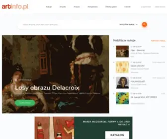 Artinfo.pl(Portal rynku sztuki) Screenshot