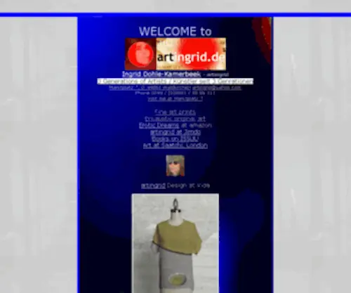 Artingrid.de(Ingrid Kamerbeek 3rd gen mixed media artist) Screenshot