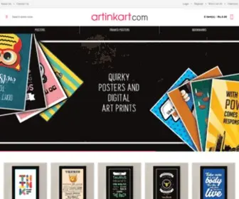 Artinkart.com(Buy Posters Online India) Screenshot