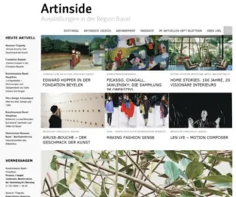 Artinside.ch(Ausstellungen in der Region Basel) Screenshot