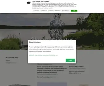 Artipelag.se(Artipelag är en fusion av Art (konst)) Screenshot