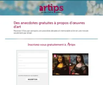 Artips.fr(Votre bulle de culture au quotidien) Screenshot