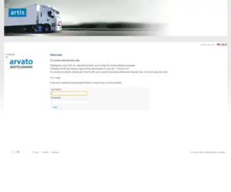 Artis-Web.com(Arvato transport information services) Screenshot