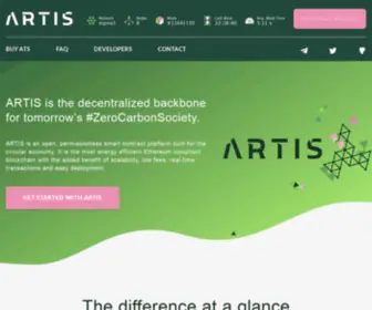 Artis.eco(The ARTIS Blockchain Network) Screenshot