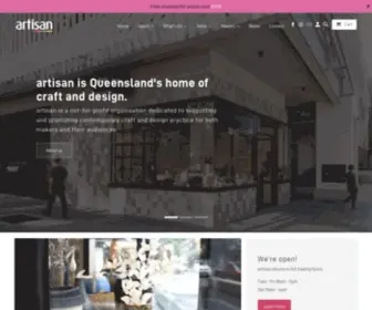 Artisan.org.au(Custom design) Screenshot