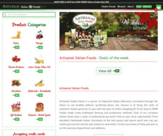 Artisanalitalianfoods.com(Artisanal Italian Foods) Screenshot